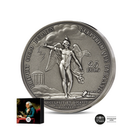 Benjamin Franklin et Génie Ailé - Monnaie de 25€ Argent 2 Oz - BE 2025