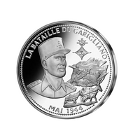 Frappe en argent pur - La France Victorieuse - Bataille du Garigliano