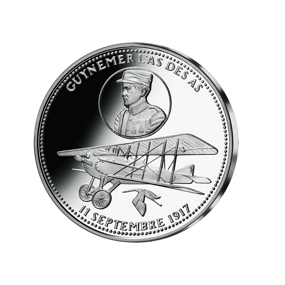 Frappe en argent pur - La France Victorieuse - Guynemer, l'As des As