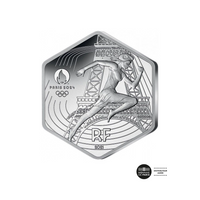 Marianne et la Tour Eiffel - Monnaie de 10 Euros - Argent - 2024