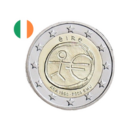 Irlande 2009 - 2 Euro Commémorative - Union économique et monétaire