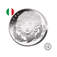 Italie 2025 - Faune et Flore - Marguerite - Monnaie de ¼ d'Euros Argent - FdC