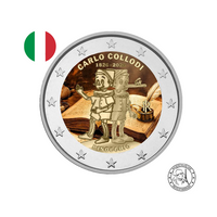 Italie 2026 - 2 Euros Commémorative - Pinocchio - Colorisée