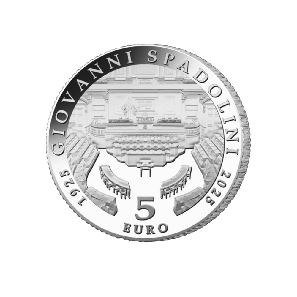 Italie 2025 - 5 Euros Commémorative - 100ème anniversaire de la naissance de Giovanni Spadolini - BE