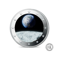 La Terre - 2 Euro Commémorative - Colorisée