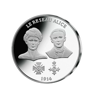 Frappe en argent pur - La France Victorieuse - Le Réseau Alice