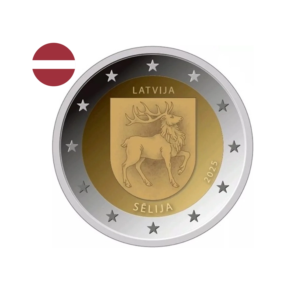 Lettonie 2025 - 2 Euro Commémorative - Région de Sēlija - BU