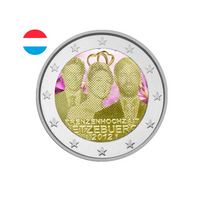 Luxembourg 2012 - 2 Euros Commémorative - Mariage du Grand-Duc héritier Guillaume - Colorisée