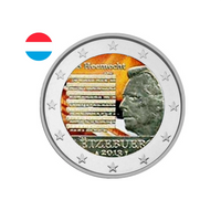 Luxembourg 2013 - 2 Euro Commémorative - Hymne National - Colorisée