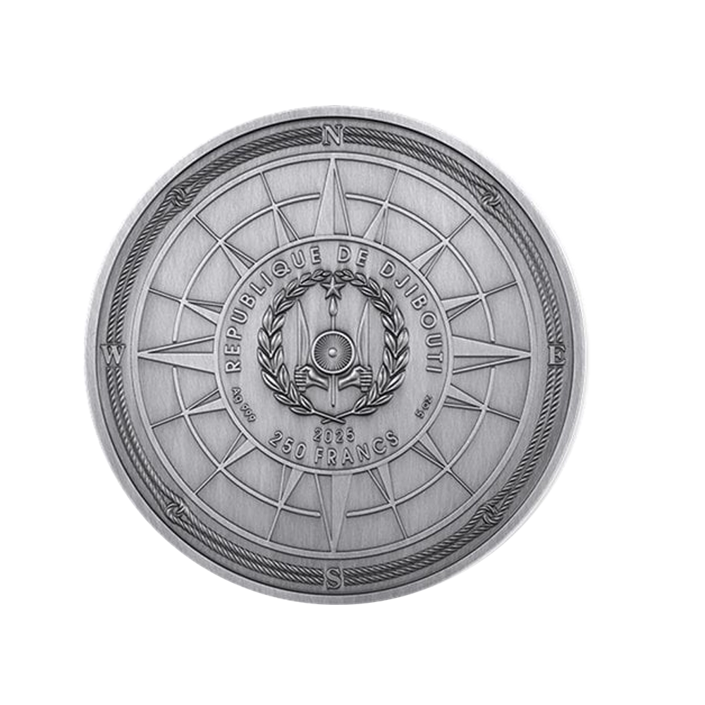 マルコポーロさま Marco Polo - Puzzle - 250 Franc Coin 5 Oz Silver - Proof 2025