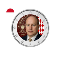 Monaco 2025 - 2 Euro Commémorative - Albert II - Colorisée