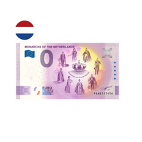 Pays-Bas 2020 - Les Monarques - Billet souvenir de zéro euro