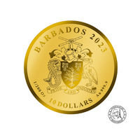L'histoire de Notre-Dame de Paris - Monnaie de 10 Dollars Or 1/100 Oz - BE 2023