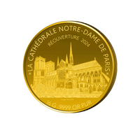 Notre-Dame de Paris - Monnaie de 100 Francs CFA Or - 2024