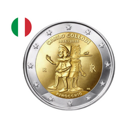 Italie 2026 - 2 Euros Commémorative - Pinocchio - UNC