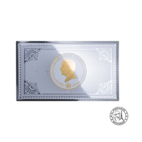 Harry Potter - Ticket Poudlard Express - Billet de 1 Dollar Argent