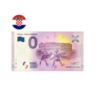 Croatie 2019 - Pula - Billet souvenir de zéro euro