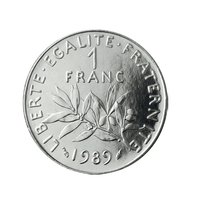 1 franc - Semeuse - France - 1959-2001