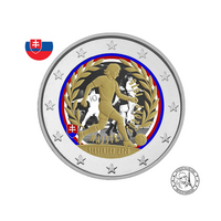 Slovaquie 2026 - 2 Euros Commémorative - Championnat d'Europe 1976 - colorisées