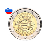 Slovénie 2012 - 2 Euro Commémorative - 10 ans de l'Euro