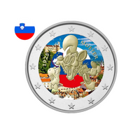 Slovénie 2025 - 2 Euros Commémorative - 100 ans de Miki Muster - Colorisée