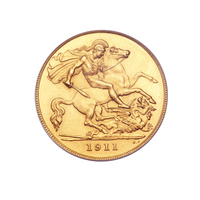 ½ Souverain - George V - Grande-Bretagne - 1911-1915