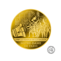 L'histoire de Notre-Dame de Paris - Monnaie de 10 Dollars Or 1/100 Oz - BE 2023