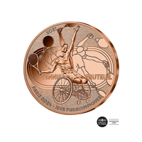 Jeux Paralympiques de Paris 2024 - Tennis Fauteuil - Monnaie de ¼ Euro - 2021