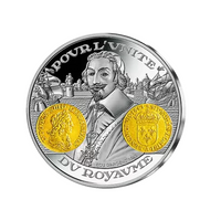 Frappe en Argent pur - 2000 ans d'histoire monétaire française - Ecu d’Argent Louis XIII - 1643