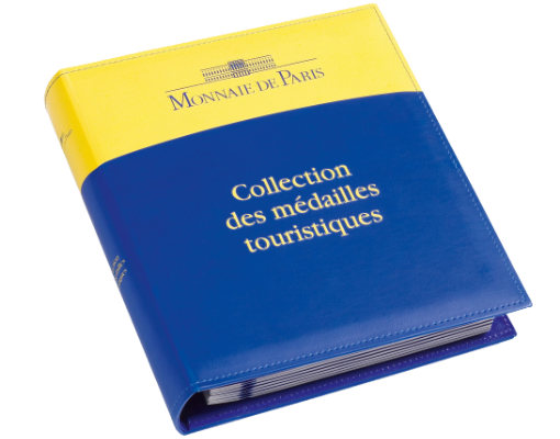 ALBUM DE MONNAIE, DESIGN CLASSIQUE "COLLECTION DES MÉDAILLES TOURISTIQUES" - pieces-et-monnaies.com