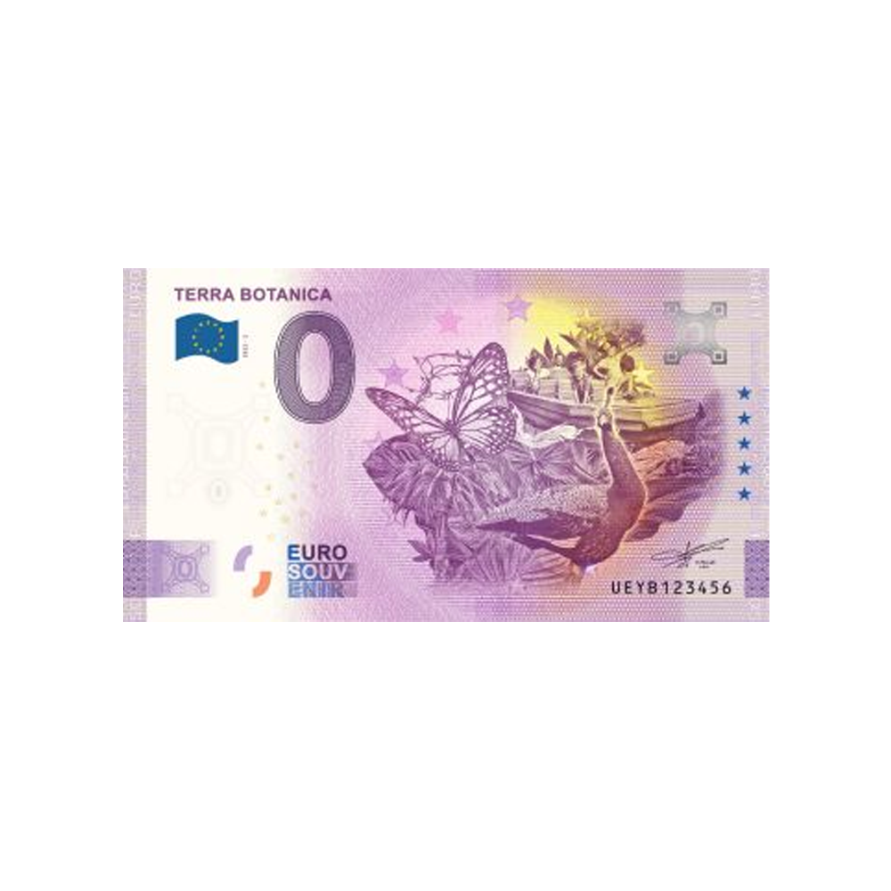 Billet souvenir de zéro euro - Terra Botanica - Animaux - France - 2022