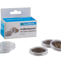 CAPSULES POUR PIÈCES DE MONNAIE DIAMÈTRE INTÉRIEUR 26 MM - pieces-et-monnaies.com