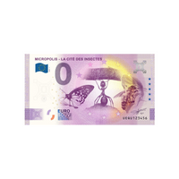 Billet souvenir de zéro euro - Micropolis - La cité des insectes - France - 2021