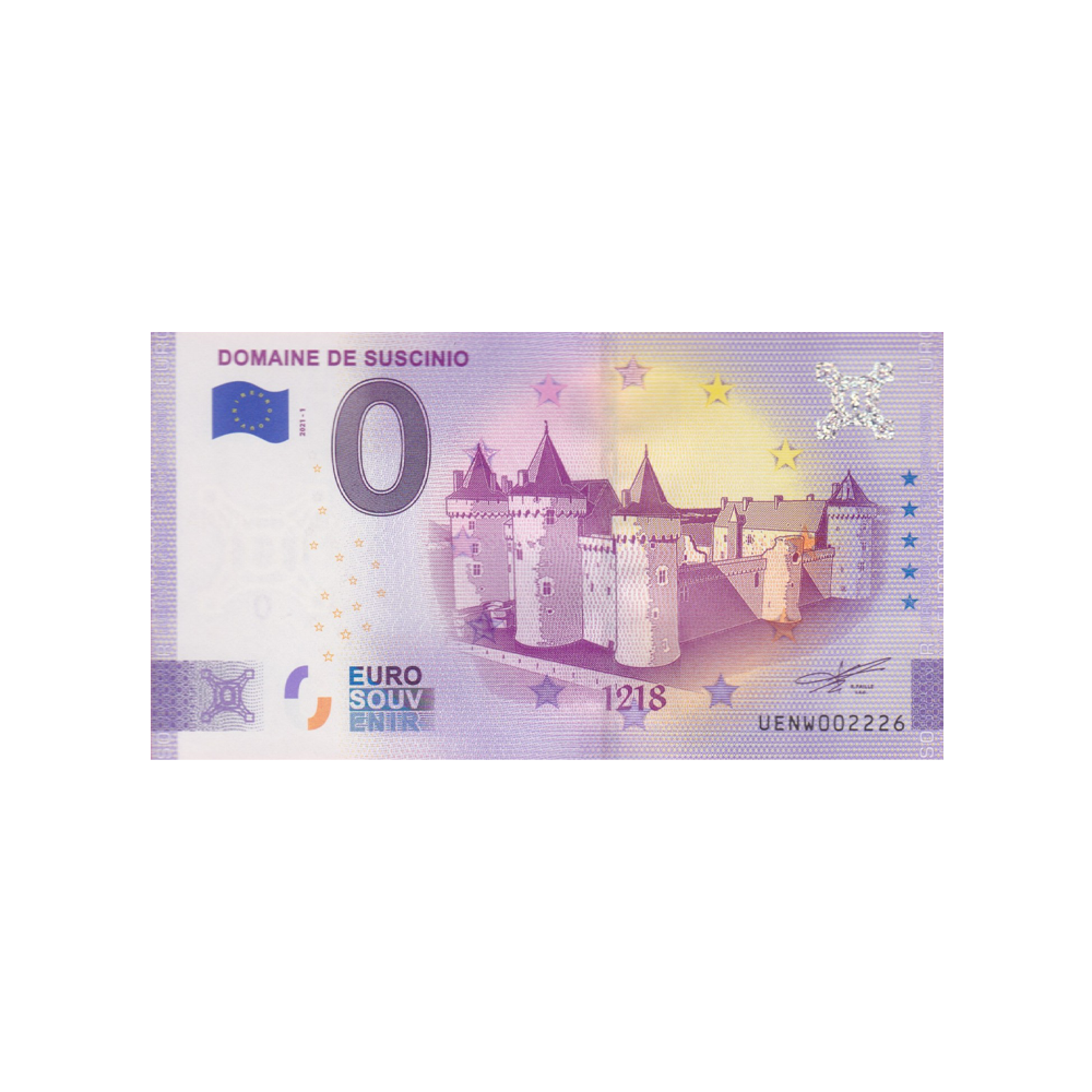 Billet souvenir de zéro euro - Domaine de Suscinio - France - 2021
