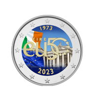 Irlande 2023 - 2 Euros Commémorative - 50è Anniversaire de l'adhésion à l'UE - Colorisée