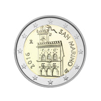 Saint Marin 2016 - 2 Euro Commémorative - Palais du Gouvernement