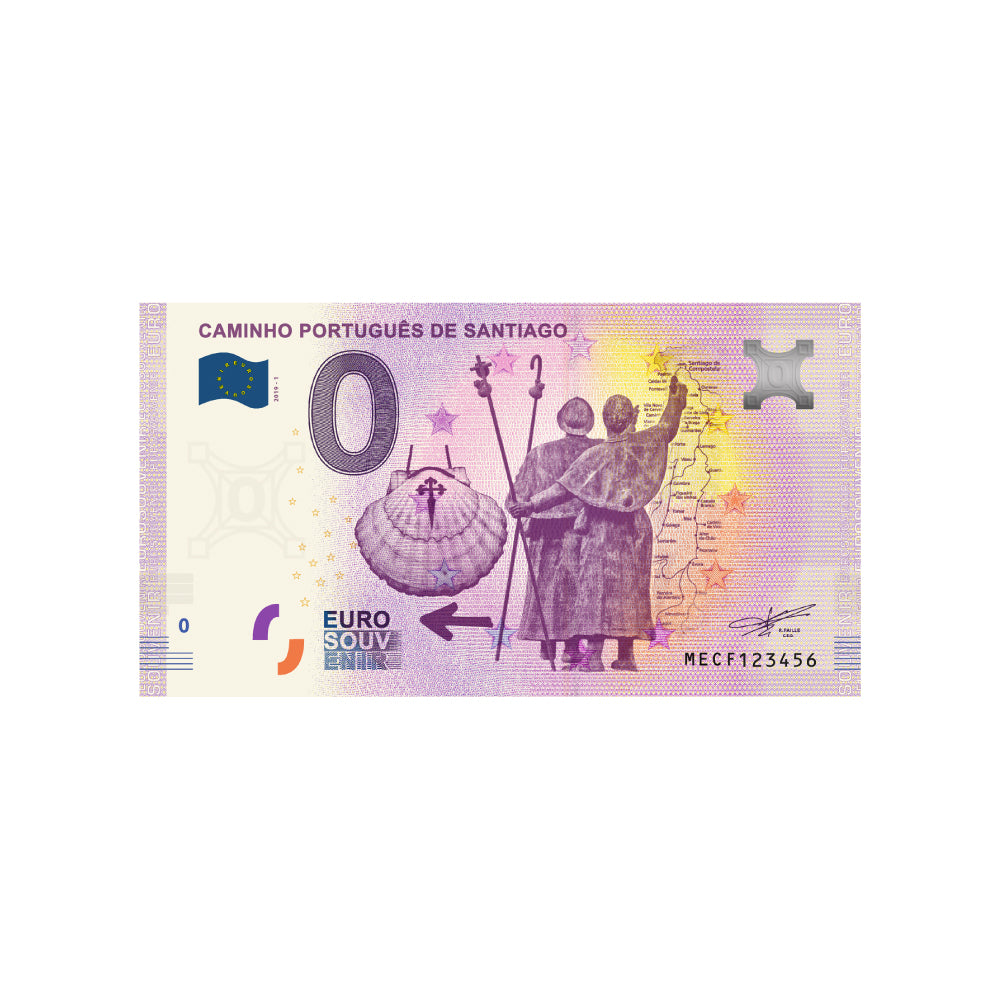 Billet souvenir de zéro euro - Caminho Portugues De Santiago - Portugal - 2019