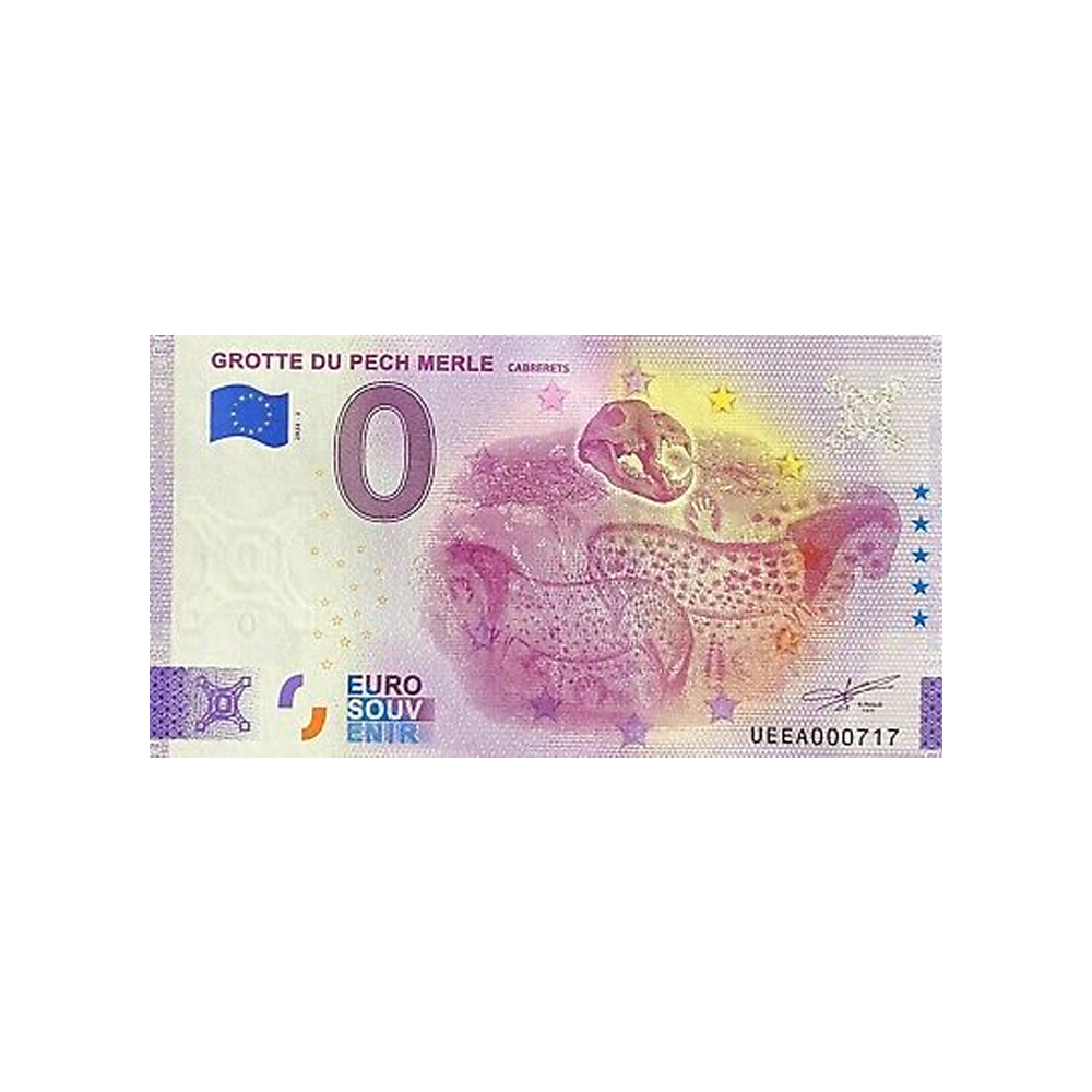 Billet souvenir de zéro euro - Grotte du Pech Merle - France - 2022