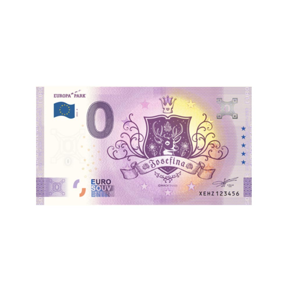 Billet souvenir de zéro euro - Europa Park - Allemagne - 2022