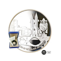 Avignon et le palais des Papes - Monnaie de 1,5€ Argent - BE 2004