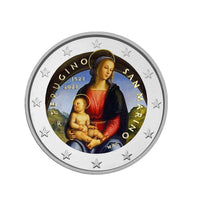 Saint-Marin 2023 - 2 Euros Commémorative - Le Pérugin - Colorisée
