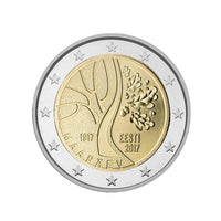 estonie 2017 2 euro indépendance