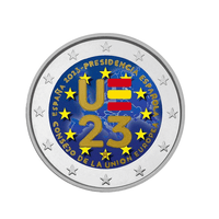 Espagne 2023 - 2 Euro Commémorative - Présidence Espagnole du Conseil de l'Union Européenne - Colorisée