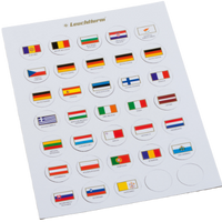 JETON DE DRAPEAUX APPROPRIÉS POUR 2 EURO CAPSULES 26 - pieces-et-monnaies.com