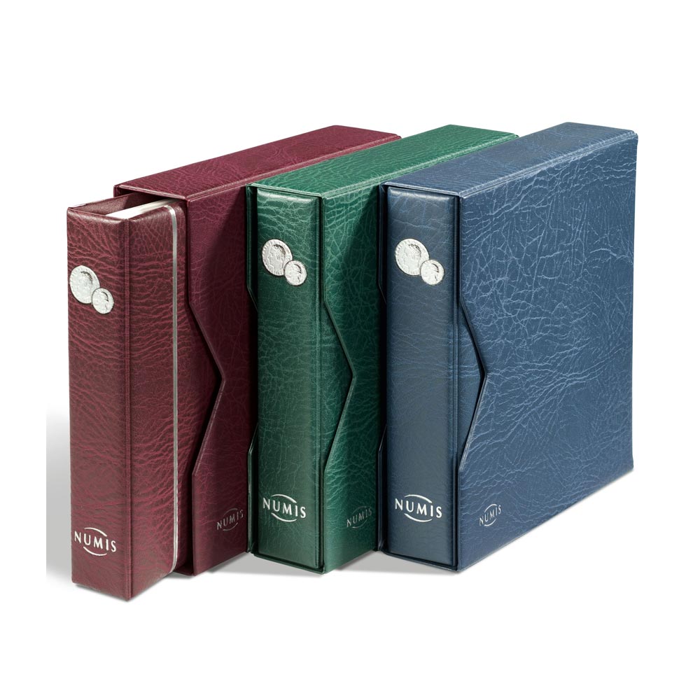 Album numismatique NUMIS, SANS étui de protection plus 5 pochettes incluses