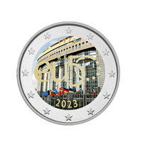 Irlande 2023 - 2 Euros Commémorative - 50è Anniversaire de l'adhésion à l'UE - Colorisée