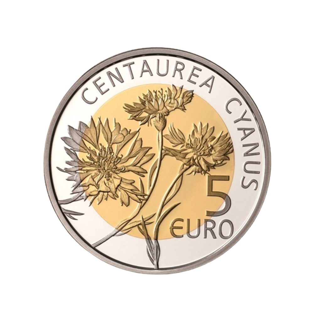 bleuet 5 euro luxembourg 2016 revers