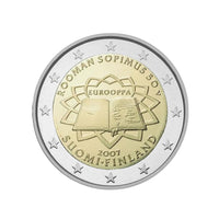 finlande 2007 2 euro traité de rome