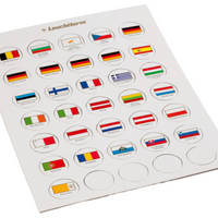 Jeton de drapeaux appropriés pour 2 euro capsules 26.