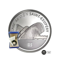 Gare de Lyon Saint Exupéry - Monnaie de 10€ Argent - BE 2012